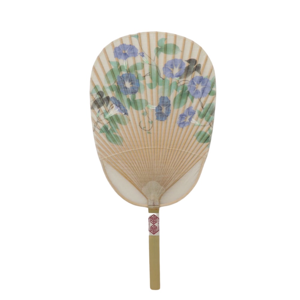 【Direct from Japan】Minowashi paper Water fan Oval Morning Glory