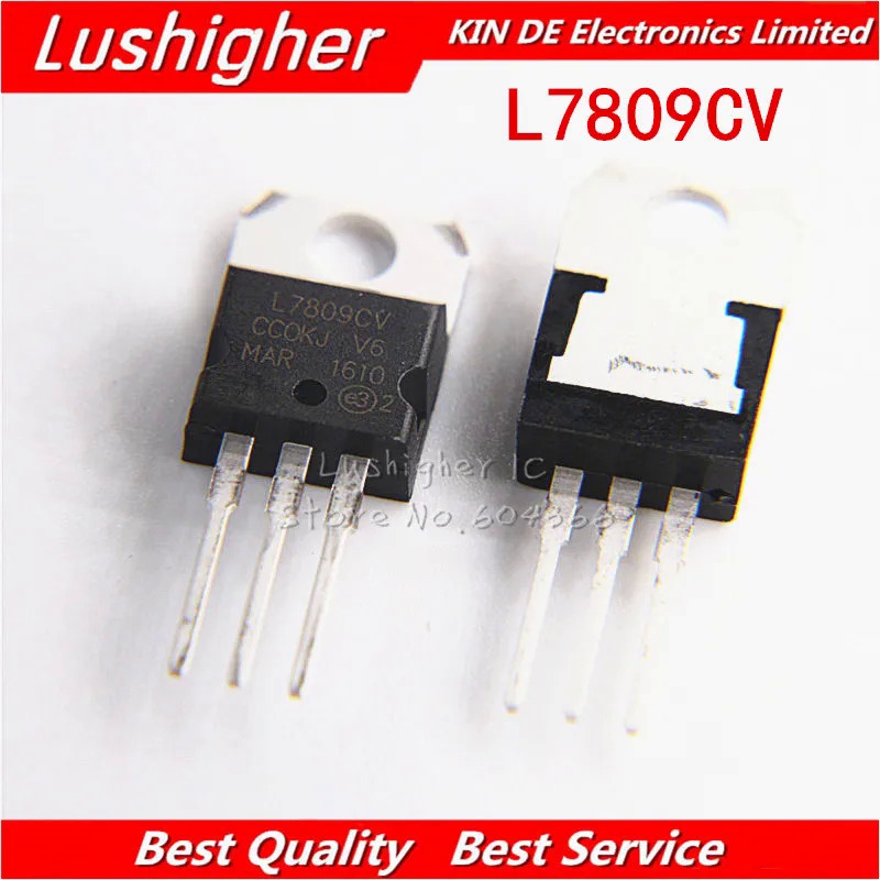 วงจรรวม L7809CV TO220 L7809 TO-220 7809 LM7809 TO220 MC7809 10 ชิ้น ...
