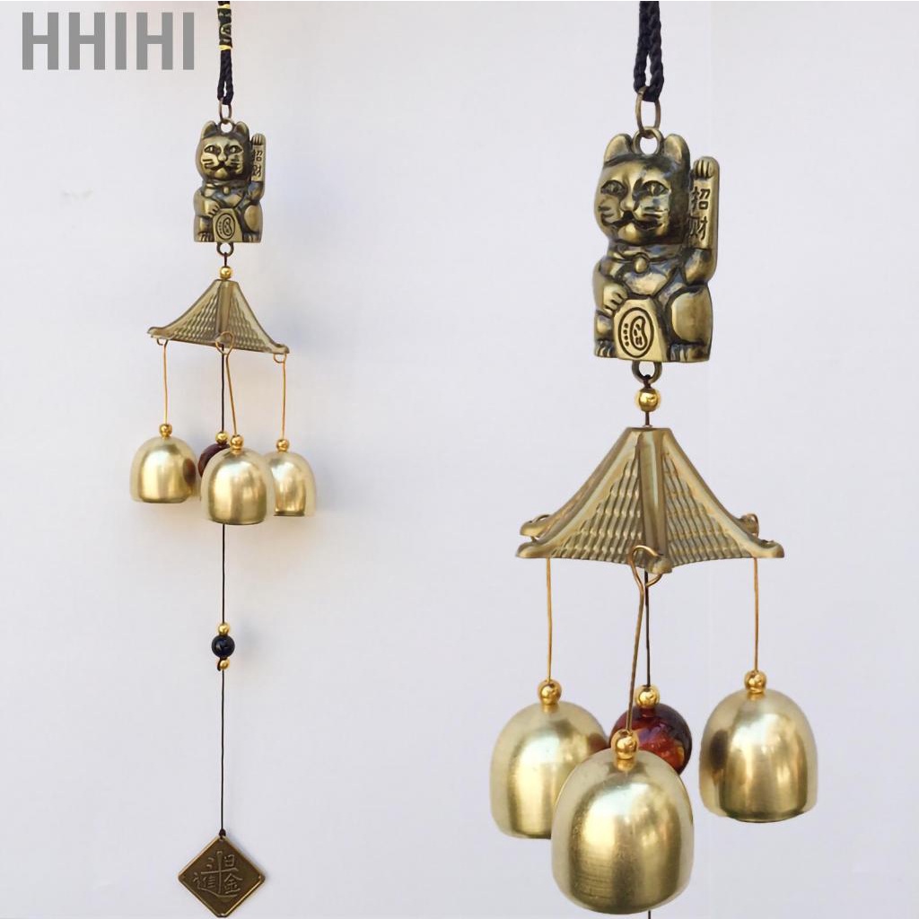 Hhihi Metal Hanging Wind Chimes Soft Voice Peace Symbolism Golden for