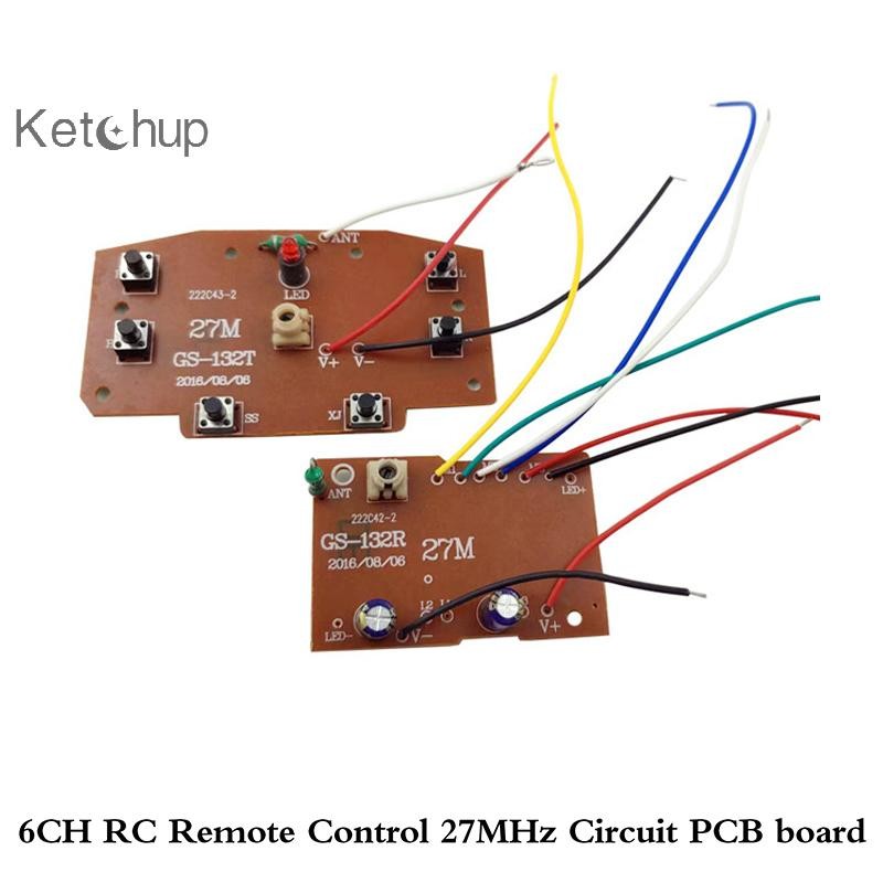 ซอสมะเขือเทศ 6CH 2.4G รีโมทคอนโทรลคุณภาพสูง 27MHz Circuit PCB เครื่อง ...
