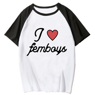 Femboys เสื้อยืด สไตล์ญี่ปุ่น ฮาราจูกุ สตรีท ตลก สําหรับผู้หญิง ผู้ชาย