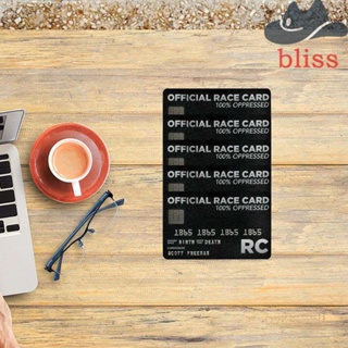 Bliss บัตรแข่งขัน ลามิเนต สีดํา สีขาว สําหรับเป็นของขวัญ