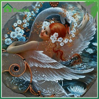 【Doub X ✮】 Au ภาพวาดปักครอสสติตช์ รูปหงส์ 5D สําหรับตกแต่งบ้าน ✮