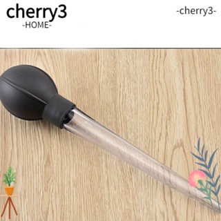 Cherry3 หลอดดูดน้ํามัน แบบยาง หัวซิลิโคน เกรดอาหาร อเนกประสงค์ ทนทาน สําหรับห้องครัว