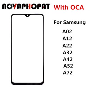 อะไหล่หน้าจอสัมผัส LCD ด้านนอก และ OCA สําหรับ Samsung Galaxy A02 A12 A22 A32 A42 A52 A72