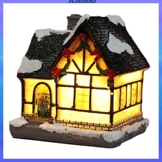 [Flameer2] บ้านตุ๊กตา มีไฟ LED สร้างสรรค์ สําหรับแขวนตกแต่งบ้าน