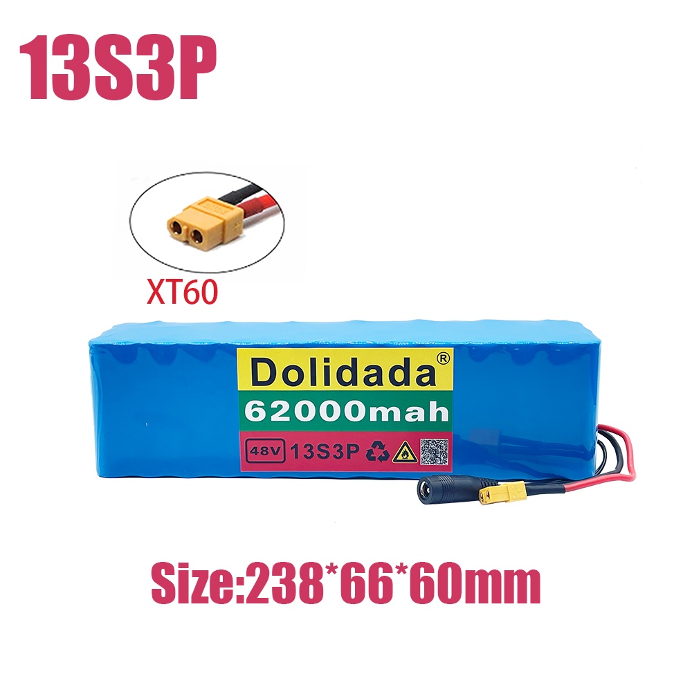 48v Akku 48V 30Ah Lithium-Akku Für E-Bike - Mit Ladegerät (13S3P, XT60 Anschluss) 48v 30ah Akku
