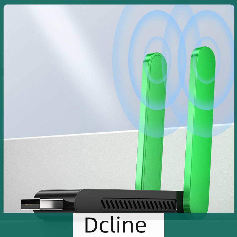 dcline-th-อะแดปเตอร์การ์ดเครือข่ายไวไฟ-dual-band-usb-802-11a-b-g-n-ac-1400mbps-2-4g-5g