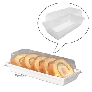 [Fenteer] กล่องบรรจุภัณฑ์อาหาร พร้อมฝาปิดใส แบบพกพา สําหรับใส่คัพเค้ก ขนมปัง 50 ชิ้น