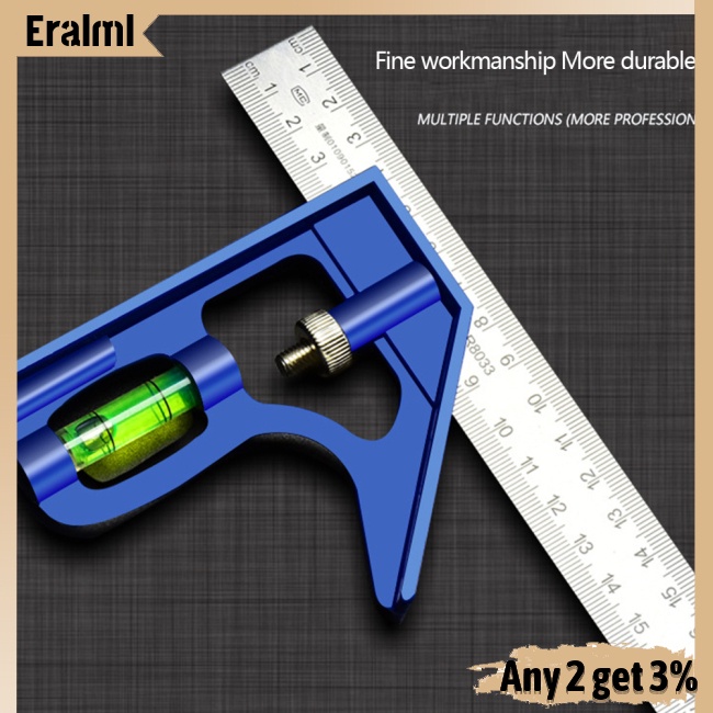 eralml-ไม้บรรทัดสเตนเลส-90-องศา-มุม-45-องศา-อเนกประสงค์-สําหรับงานไม้