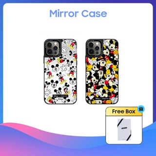 Casetify เคสโทรศัพท์มือถือแบบกระจกแข็ง ลายมิกกี้เมาส์ สําหรับ iPhone 11 12 13 14 15 Plus Pro Max