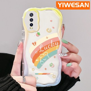 เคสโทรศัพท์มือถือ ซิลิโคนใส กันกระแทก ลายการ์ตูนสีรุ้ง สําหรับ VIVO Y20 Y20i Y20S Y12s Y20 2021 Y11s Y12A Y20T Y20S M Y20S D