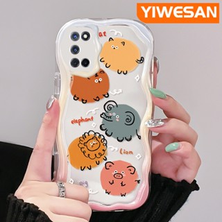 เคสโทรศัพท์มือถือ ซิลิโคนใส กันกระแทก ลายการ์ตูนสวนสัตว์น่ารัก สีสันสดใส สําหรับ OPPO A52 A92 A72 4G