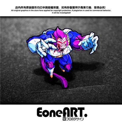 eone-สติกเกอร์สะท้อนแสง-ลายการ์ตูน-dragon-ball-son-go-air-power-vegeta-orangutan-attack-กันน้ํา-สําหรับติดตกแต่งรถยนต์