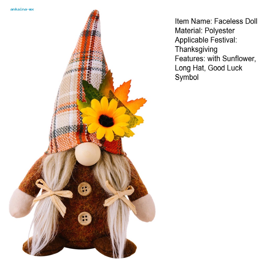 ankaina-ตุ๊กตาโนม-แฮนด์เมด-รูปดอกทานตะวันน่ารัก-พร้อมหมวก-แฮนด์เมด-สําหรับตกแต่งบ้าน-วันขอบคุณพระเจ้า-ฟาร์ม