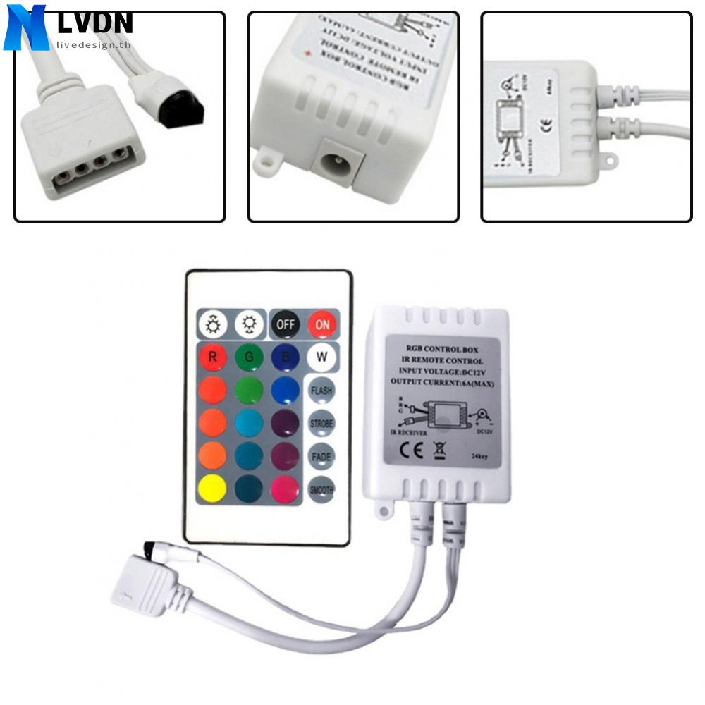 ตัวควบคุม 24 คีย์ 20°ค 60°วงจรรวม 433.92 MHz CR2025 DC 1224V 20 สี