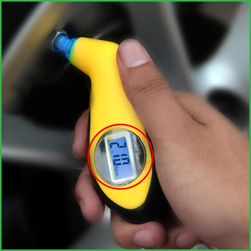 LED Digital Tire Pressure Gauge - High Precision Handheld Inflation ...