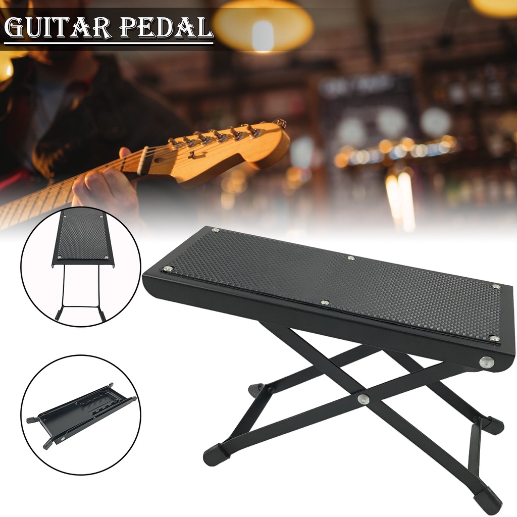 Adjustable Guitar Foot Stool Rest Bass Classical Musical Instrument Footrest Shopee Thailand