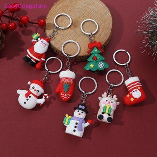 พวงกุญแจ จี้ตุ๊กตาซานตาคลอส กวางเอลก์น่ารัก เหมาะกับของขวัญคริสต์มาส สําหรับเด็ก