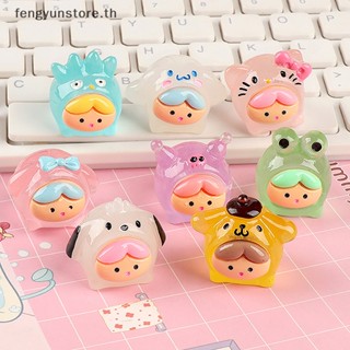 Yunstore ตุ๊กตาเป็ดเรซิ่นเรืองแสง ขนาดเล็ก สําหรับตกแต่งบ้านตุ๊กตา สมุดภาพ DIY