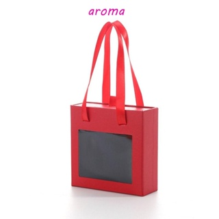 Aroma บรรจุภัณฑ์เครื่องประดับ กระดาษสี่เหลี่ยม ขนาดเล็ก ถอดออกได้ สําหรับเด็กผู้หญิง