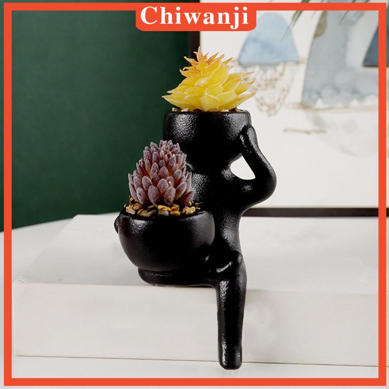 chiwanji-แจกันกระถางต้นไม้เซรามิค-สําหรับตกแต่งโต๊ะ-ห้องนอน-เรือนกระจก-สวน