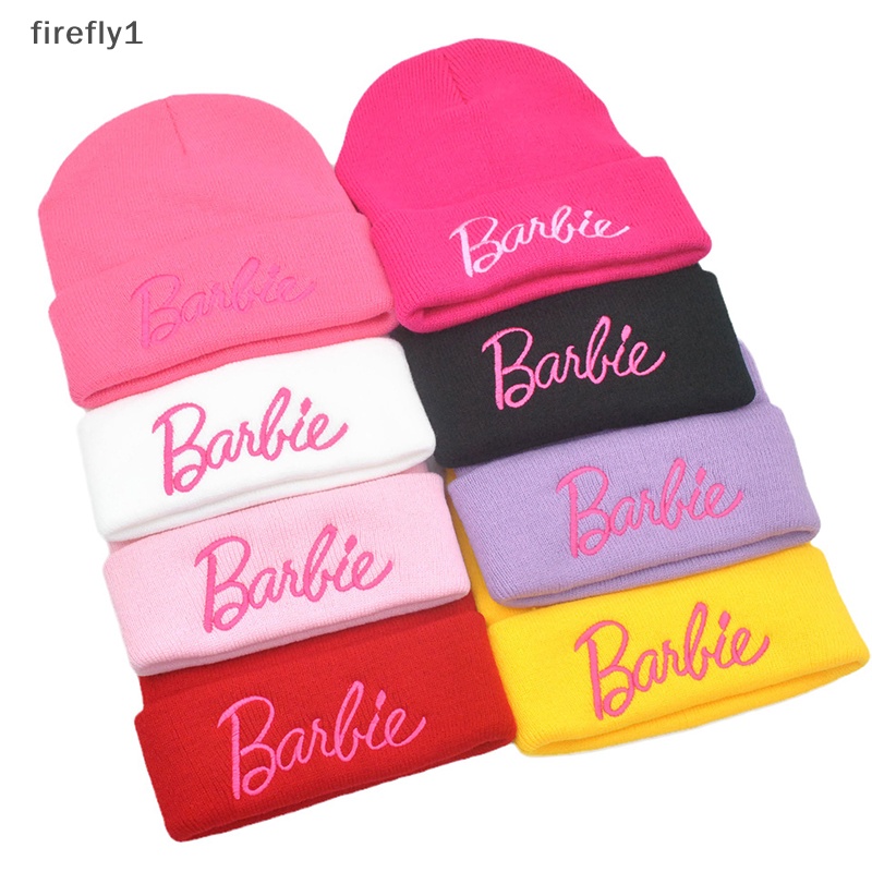 firefly-ใหม่-หมวกบีนนี่ถัก-ปักลายบาร์บี้-ให้ความอบอุ่น-เหมาะกับหน้าหนาว-สําหรับผู้หญิง-และผู้ชาย
