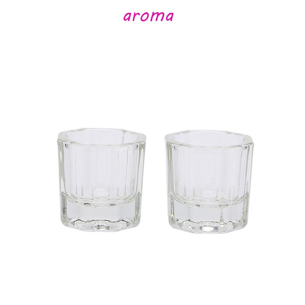 aroma-ถ้วยแก้วคริสตัลอะคริลิคใส-ขนาดเล็ก-สําหรับใส่ผงทําเล็บ