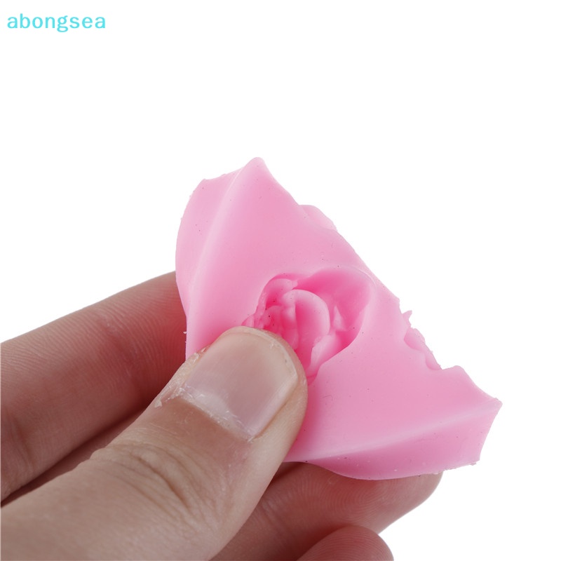 abongsea-แม่พิมพ์ซิลิโคน-รูปดอกกุหลาบ-3d-สําหรับทําช็อคโกแลต-น้ําตาล-เบเกอรี่