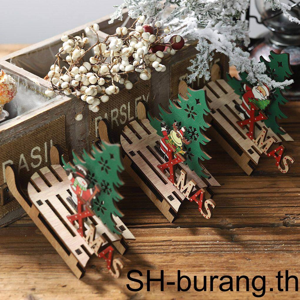 buran-เครื่องประดับไม้-รูปคริสต์มาสน่ารัก-diy-สําหรับตกแต่งบ้าน-ออฟฟิศ-ปาร์ตี้ปีใหม่