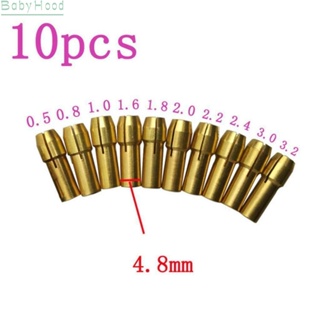 【Big Discounts】Drill Bit Collet Copper Connector Converter 10Pcs 4.8mm 0.5-3.2mm Drill Chuck#BBHOOD