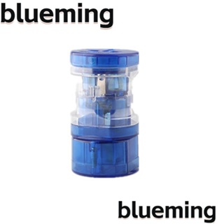 Blueming2 อะแดปเตอร์ปลั๊กไฟ AC100V-250V พลาสติกใส อเนกประสงค์ สีฟ้า สําหรับช่างไฟฟ้า