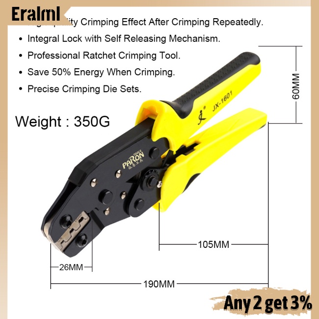 eralml-paron-jx-1601-08-คีมย้ําหางปลา-jx-48b-3-96-ถึง-6-3-มม-26-16awg