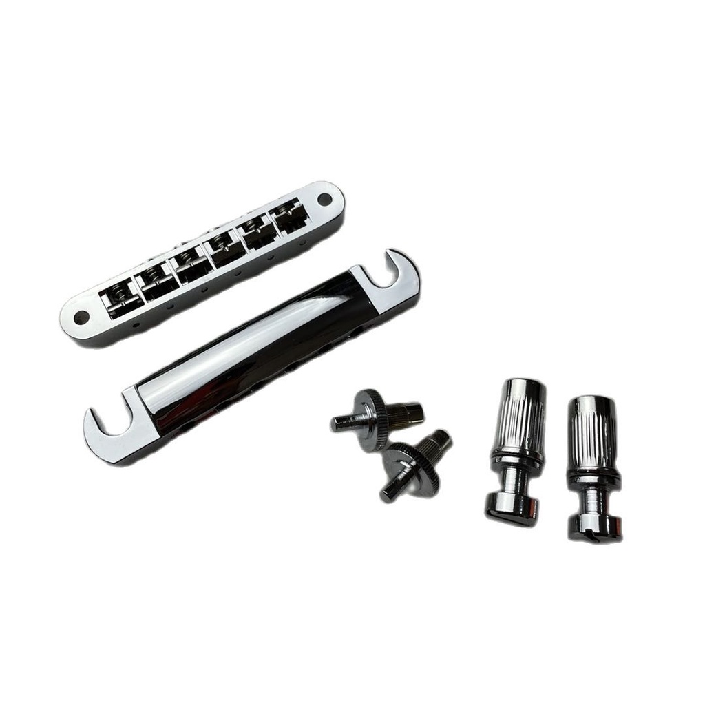 Guitar Tune O-matic Bridge And Stop Bars Tailpiece Combo With Studs Replacements | UK - Foto 5
