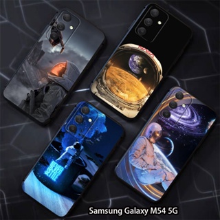 สําหรับ Samsung Galaxy M14 M23 M32 M33 M53 M54 5G M62 F62 เคสโทรศัพท์ ซิลิโคนนิ่ม TPU กันกระแทก ลายนักบินอวกาศ