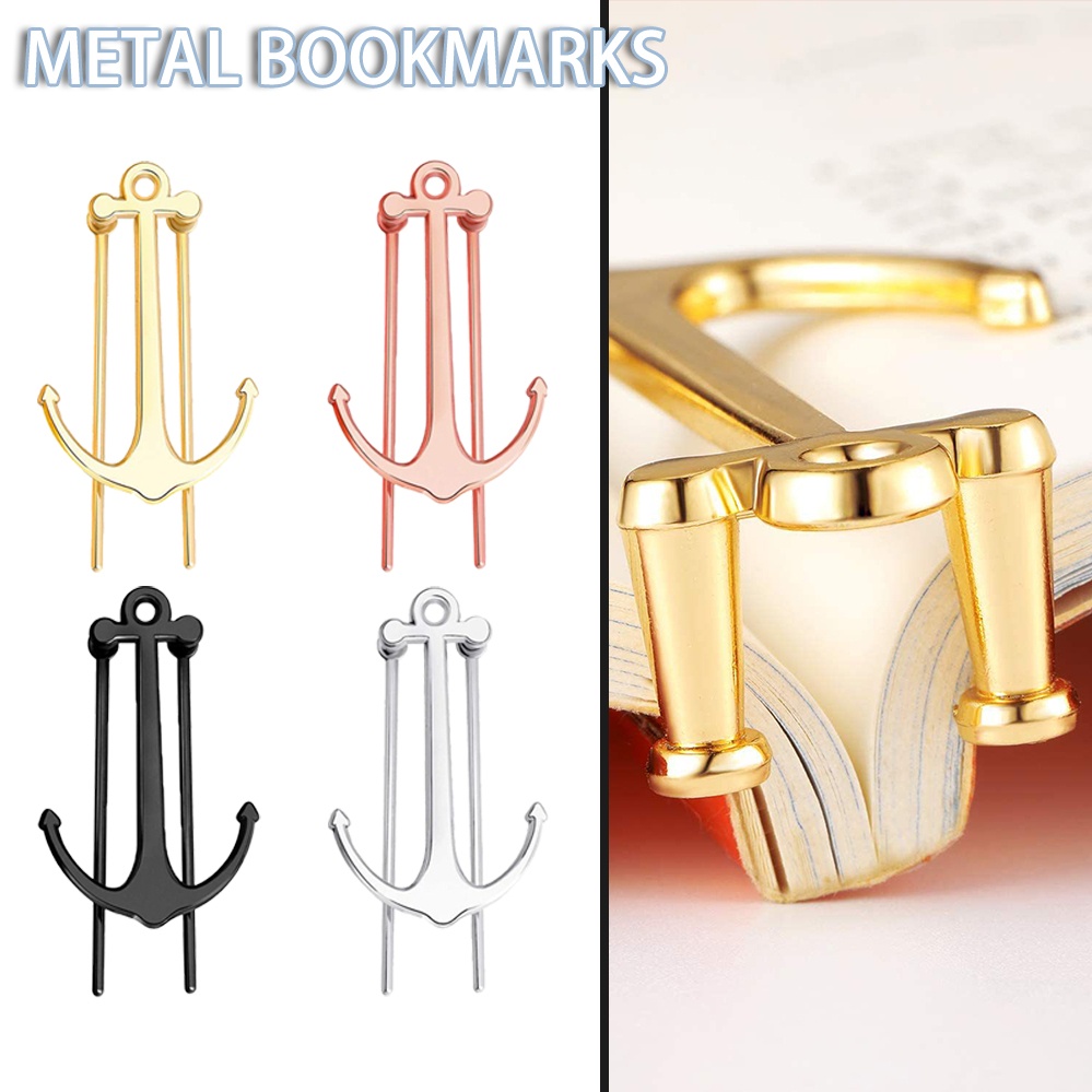 Creative Anchor Bookmark for Reading Hands Free Metal Page Holder ...