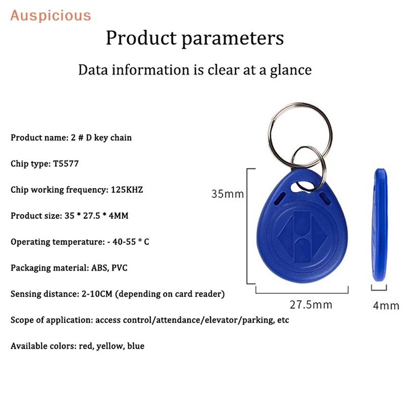 มงคล-2-ชิ้น-t5577-เขียนซ้ําได้-rfid-แหวนแท็กการ์ด-rfid-คีย์เปล่า-rfid-คีย์-fobs-ซ้ําเขียนทับได้