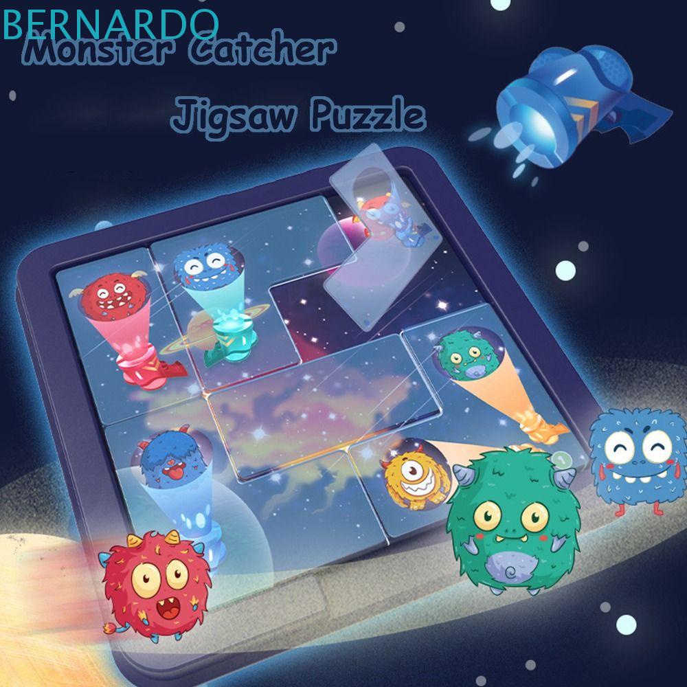 bernardo-จิ๊กซอว์จับผี-เกมกระดาน-montessori-น่ารัก-ถาดจิ๊กซอว์พลาสติก-ท้าทายเกม-ของขวัญสําหรับเด็ก