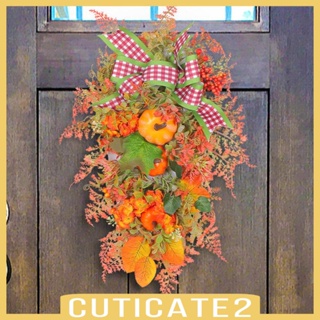 [Cuticate2] พวงมาลัยใบเมเปิ้ลประดิษฐ์ สําหรับวันขอบคุณพระเจ้า หน้าต่าง ลานบ้าน
