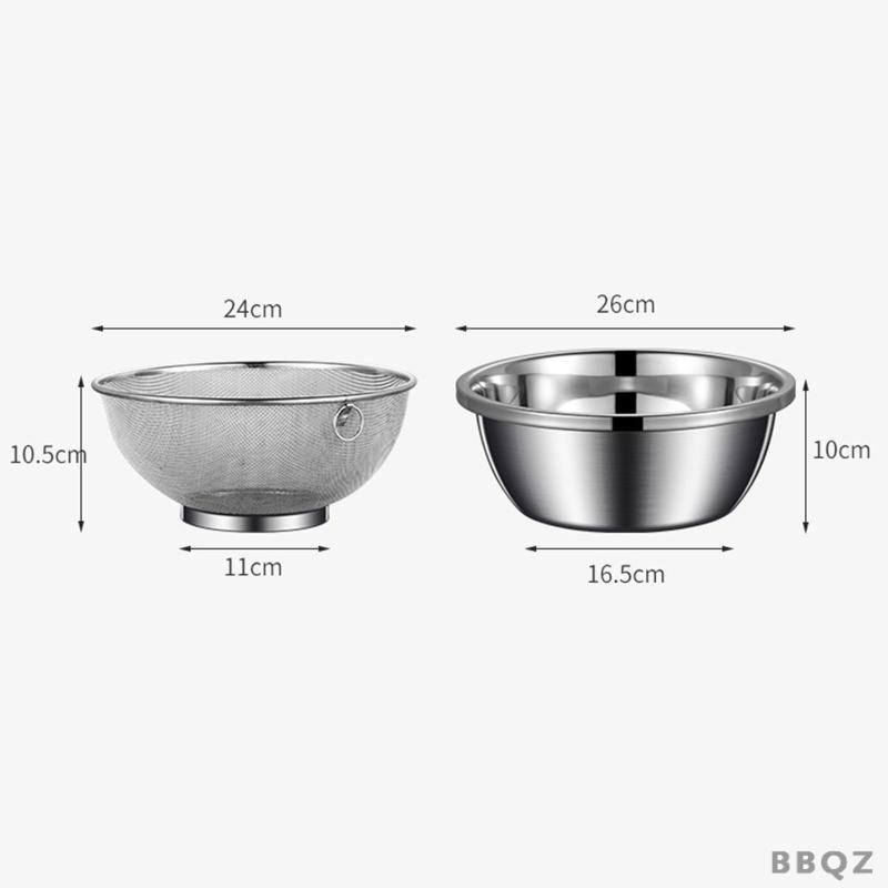 bbqz01-ตะกร้าระบายน้ํา-พร้อมอ่างล้างหน้า-สําหรับผสมอาหาร-สลัด-ซุป