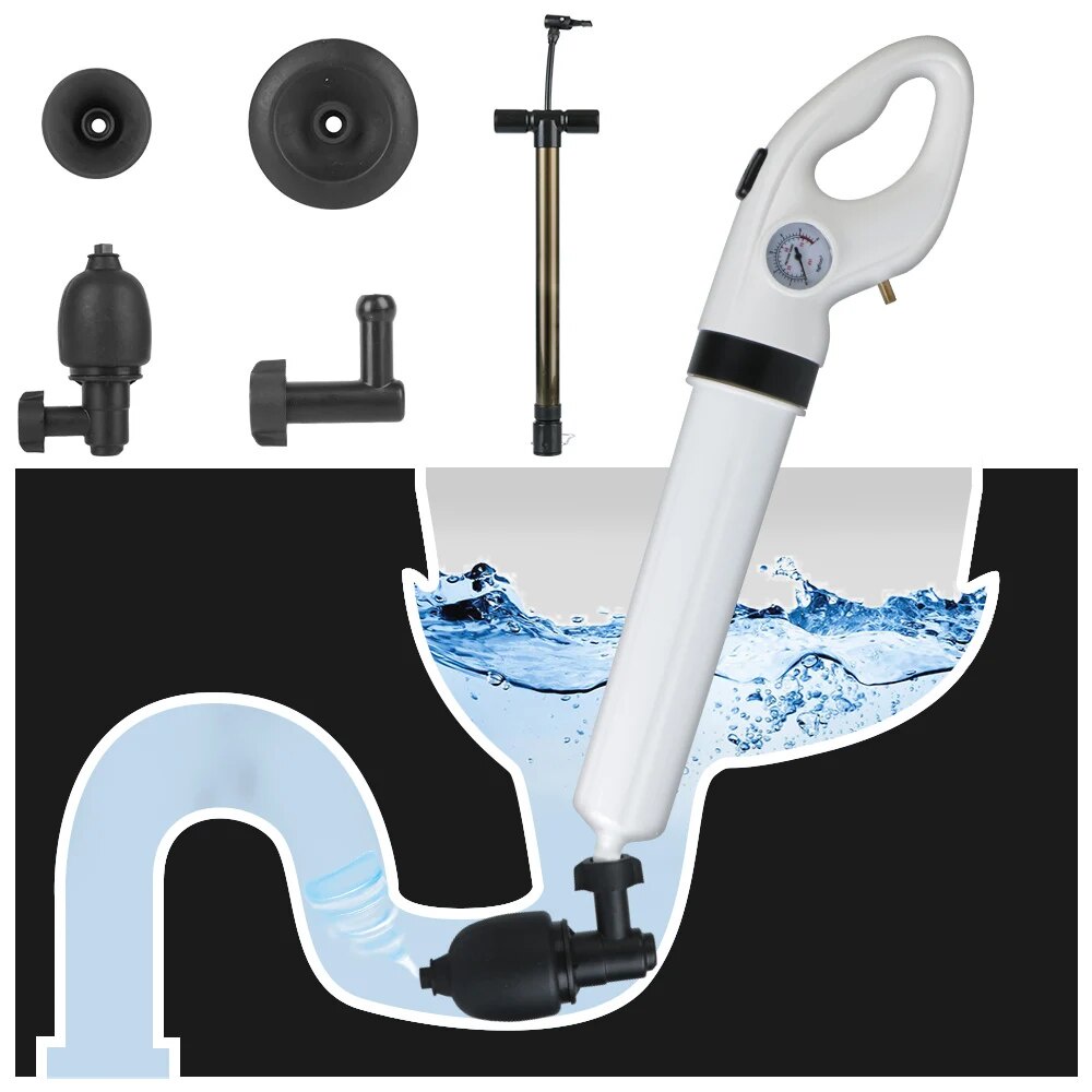 Air Drain Cleaner Manual Pneumatic Dredge Tools Sewer Dredge Clogged