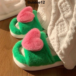 Bubble รองเท้าผ้าฝ้าย พื้นนิ่ม น่ารัก กันลื่น ป้องกันความหนาว