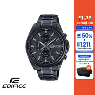 CASIO นาฬิกาข้อมือผู้ชาย EDIFICE รุ่น EFV-610DC-1AVUDF วัสดุสเตนเลสสตีล สีดำ