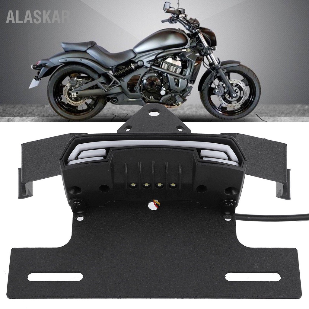 ALASKAR 12V ผู้ถือแผ่นป้ายทะเบียน Fender กำจัด LED ไฟท้ายไฟเลี้ยว Fit