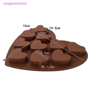 Coagulatelove แม่พิมพ์ซิลิโคน รูปหัวใจ เพชร 15 10 ช่อง สําหรับทําช็อคโกแลต เค้ก น้ําแข็ง บิสกิต เบเกอรี่ Diy [ขายดี]