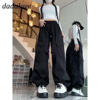 DaDulove💕 New American Ins High Street Retro Multi-pocket Overalls Niche High-waisted Wide-leg Trousers