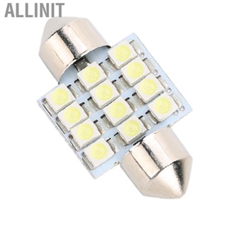 Allinit 1pc White  Car Bulb 31mm Festoon 12 SMD Dome  Interior Light Lamp DE3175 Styling