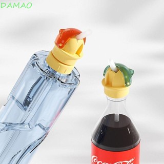 Damao 2 in 1 ฝาครอบขวดน้ําซิลิโคน หมุนได้ กันหก สําหรับเด็ก