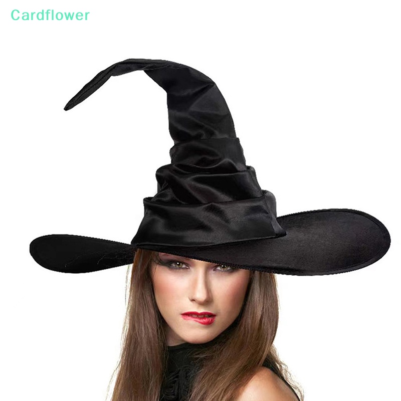 lt-cardflower-gt-หมวกแม่มด-แบบพับ-สีดํา-เหมาะกับงานปาร์ตี้ฮาโลวีน-สําหรับผู้ชาย-และผู้หญิง