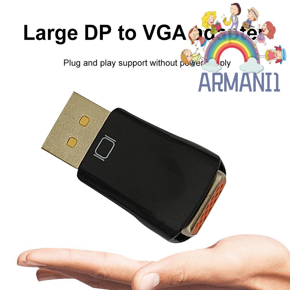 armani1-th-อะแดปเตอร์แปลง-dp-เป็น-vga-เป็น-vga-สําหรับโปรเจคเตอร์-dvd-tv-แล็ปท็อป-pc